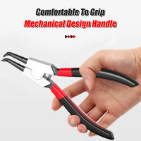 Aguja De Anillo Snap 9'' Herramienta De Juego Interno/Externo Para Reparación Eléctrica Pinzas Curvas/Directas De Alta Resistencia - details 7