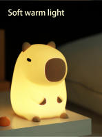 Lámpara De Noche De Silicona Capibara Para Niños Regalo Recargable Por USB Luz De Toque Animal Para Dormitorio - details 8