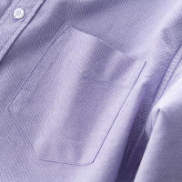 Camisa Larga De Algodón Para Hombre Estilo Nuevo Moda Confort Simplicidad Casual Ropa Masculina Camisa Oxford De Cuello Enrollado Tipo De Cierre: Doble Filo - details 11
