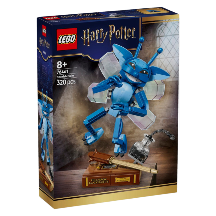LEGO HARRY POTTER - CORNWALL GOBLIN WITH GILDEROY LOCKHART BOOK, 76461, building blocks set with 320 pieces, ideal for kids aged 8+, includes realistic accessories and display stand, fast shipping in 24-48 hours within mainland Spain.