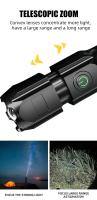 Lámpara De Mano LED De Alta Potencia Para Auto-Defensa Recargable Por USB Fuente De Luz Potente Para Protección Personal - details 2