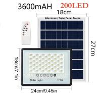 Lámpara Solar Exterior LED Para Jardín IP67 Impermeable Iluminación De Emergencia Luz De Escenario Para Edificios De Sol - details 2