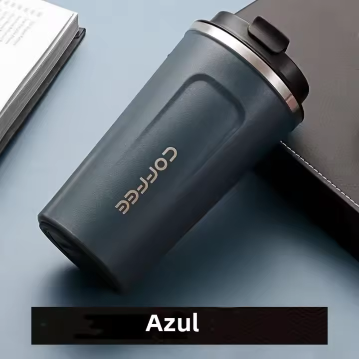 Taza Térmica De Acero Inoxidable 380/510ml Para Viaje Y Oficina Termo Antigoteo Con Capacidad Grande Y Estilo De Negocios - 1