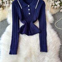 Conjunto De Dos Piezas Para Mujer REALEFT Otoño Invierno Traje De Pista De Correr Polo Collar Suéter Y Falda Skater A-line Nuevo 2024 - details 31