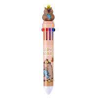 Lápices De Plástico Capybara 0.5mm Gel Colores Kawaii Para Escuela Y Oficina Suministros De Papelería 10 Colores - details 0