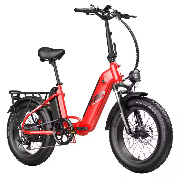 Bicicleta Eléctrica Fafrees FF20 Polar, Motor de 48V 500W, Velocidad Máxima de 40Km/h, Doble Batería de 10.4Ah para 150KM de Autonomía, Neumáticos CHAOYANG de 20"x4.0", Frenos de Disco Dobles, Cambio SHIMANO de 7 Velocidades, Pantalla LCD a Color - Blanco - 1