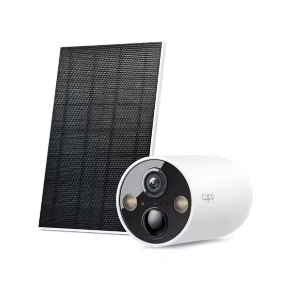 Tapo C425 Kit-Cámara de Seguridad Solar, resolución 2K, visión Nocturna en Color, Memoria MicroSD, batería de 10000 mAh, Campo de visión súper Gran Angular de 150 °, Compatible con Alexa - 1