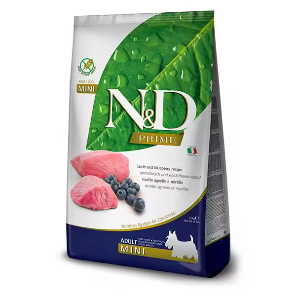 FARMINA N&D DOG PRIME MINI CORDERO 2,5KG / Alimento completo para perros adultos - 1