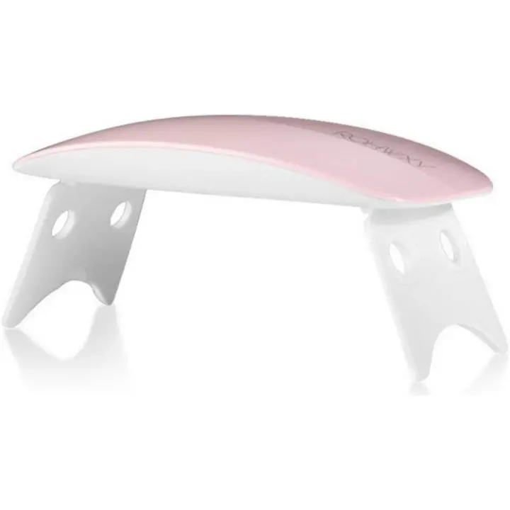 Secador de uñas, lámpara de uñas de 6 W, mini luz LED, secador de uñas, gel UV, ratón plegable, máquina de fototerapia, lámpara de uñas portátil, herramienta - rosa - 1