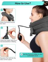 Dispositivo De Tracción Cervical Para Alivio Del Dolor Crónico En El Cuello Y Los Hombros Inflable Colar De Estiramiento Para El Cuello - details 3