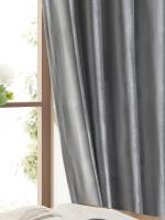 Cortinas De Terciopelo Italiano Gris Para Sala De Estar Y Dormitorio 1 Pieza Alta Sombría (70%-90%) Material 100% Algodón - details 2
