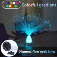 Lámpara De Mesa Cambio De Cielo Estelar Colorido Con Luz Nocturna De Fibra Óptica Vibrante Decoración De Habitación Para Dormitorio Ambiente Festivo - details 2