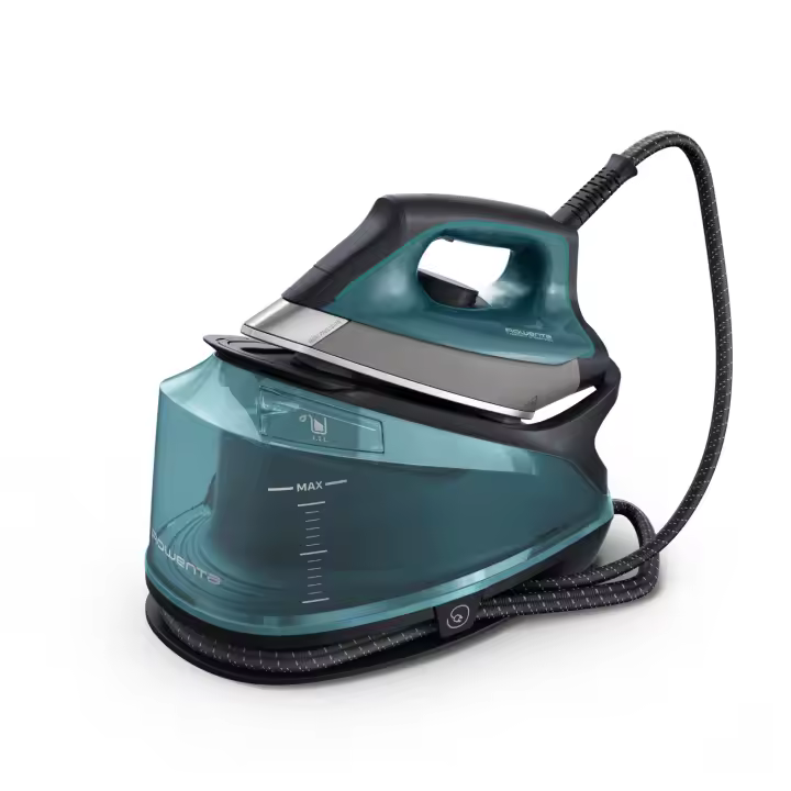 Rowenta centro de planchado Compact Steam Pro de 6,3 bares de presión, golpe de vapor de 325 g/min, suela Microsteam 400 HD, desinfecta tus prendas, modo ECO, DG7623F0 - 1