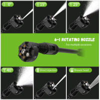 100Bar sin escobillas Pistola de agua de alta presión para lavado de coches, ajuste de cuatro velocidades herramienta de riego de jardín para batería Makita de 18V - details 7