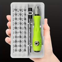 Juego De Destornilladores Magnéticos 32 En 1 Precisión Para Reparación De Teléfonos Móviles Y Portátiles Herramienta Antideslizante De Acero Aluminio - details 1