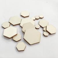 100/50 PCS Chips De Madera Blankas Hexagonales Para Decoración De Hogar Y DIY De Puzle Herramientas De Dibujo Hechas a Mano Para Niños - details 9