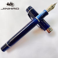 JINHAO 100 Pluma De Caligrafía De Acrílico Plateado Con Clip De Flecha Pluma De Tinta De Acero Inoxidable Para Escritura - details 0