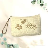 Bolso bandolera de paja MEJORADA trenzado con forros y asa de mano,bandolera de ratan tejido a mano,tamaño 30*20cm - details 3