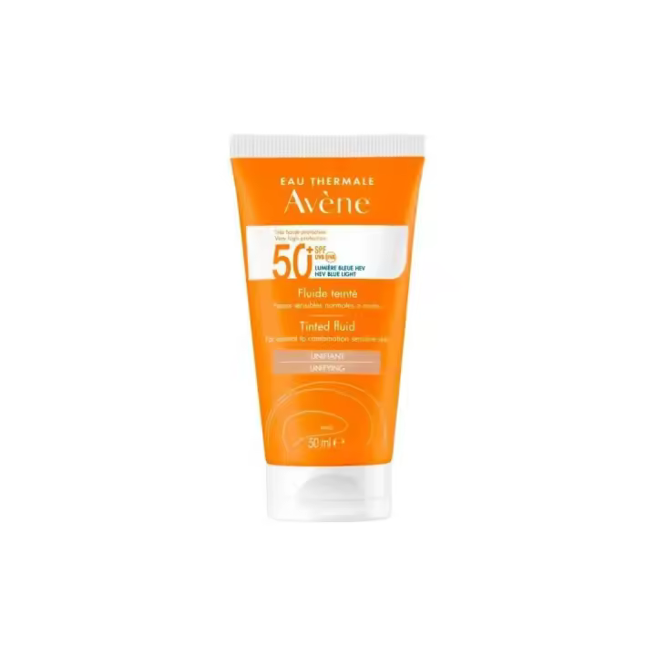 Avene Solar Fluido con Color SPF50 50ml para Piel Sensible - 1