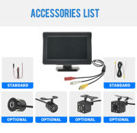 Cámara De Retrovisores LED HD MJDOUD Con Pantalla De Monitor Para Coche 9-36V Para Parqueo Pantalla De 4.3 Pulgadas - details 5