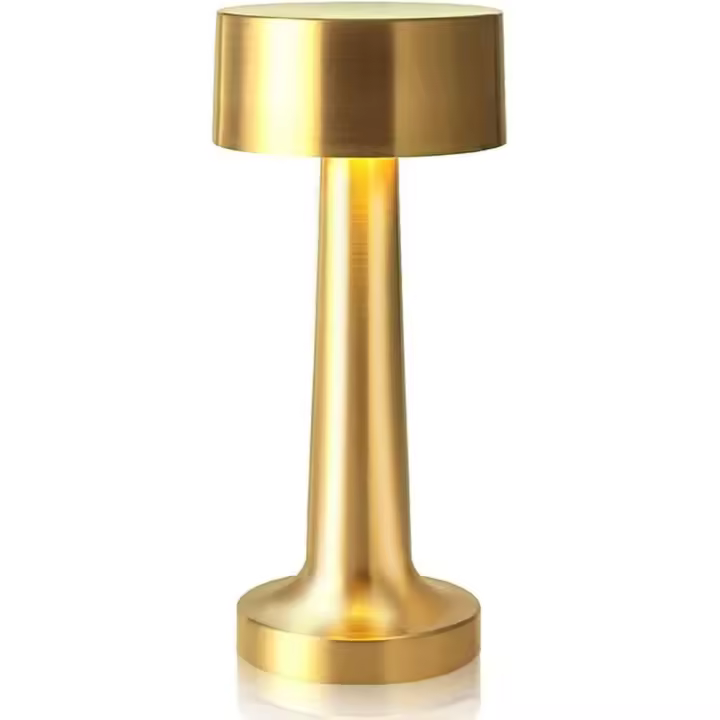 Lámpara De Noche LED Recargable Por USB Luz Retro De Metal Táctil Decoración Para Mesa De Noche Sala De Estar Comedor Dormitorio - 1
