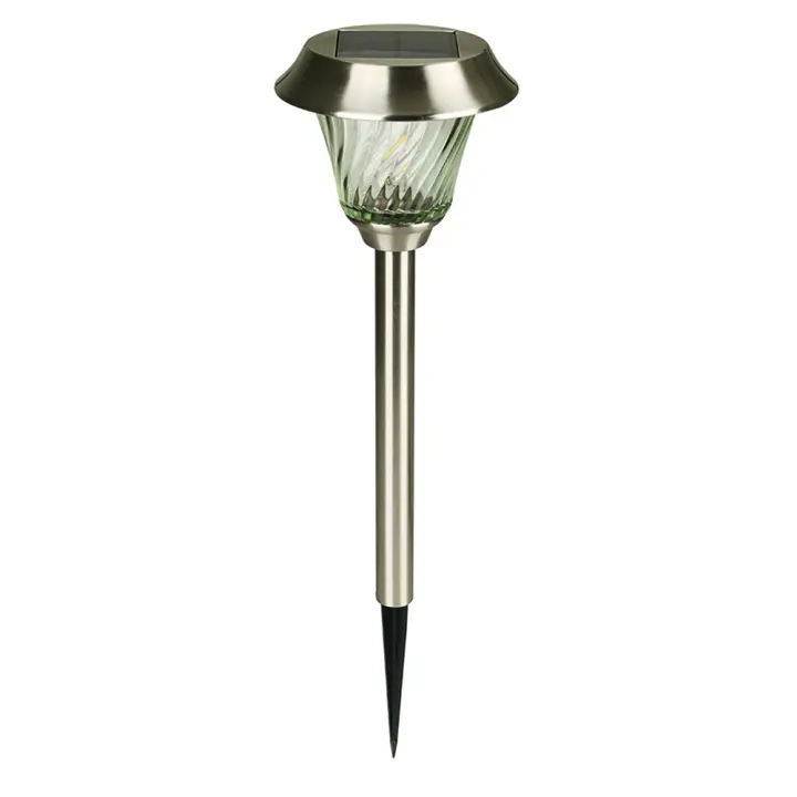 Simon Luminaria Solar Mizar Luxform - Acero Inoxidable y Cristal Moderno - 1