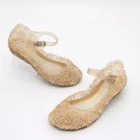 Sandalias De Verano Para Niñas Zapatos De Princesa PVC Transpirables Talla 25-37 Decoración De Cristal Estilo Cendrillon Con Tacón Suave Para Niños - details 6
