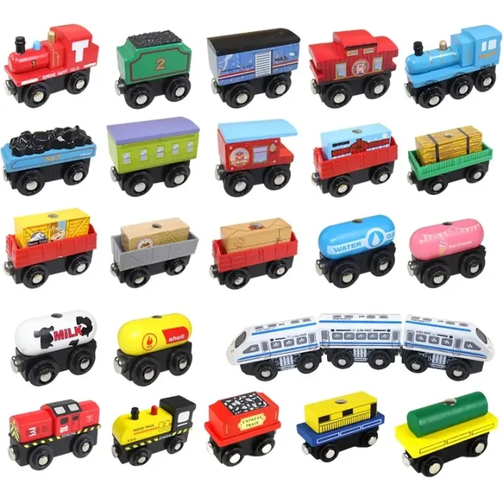 Juguetes De Tren De Madera Magnéticos Accesorios Para Todos Los Бренд De Tracks Modelo De Locomotora James Anime Regalos Para Niños De Navidad - 1