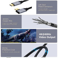 Cable De Extensión USB C 5A Macho-Hembra Ángulo De 90 Grados Carga Rápida USB Type C 3.1 PD100W Para Dispositivos Móviles Y Computadoras - details 12