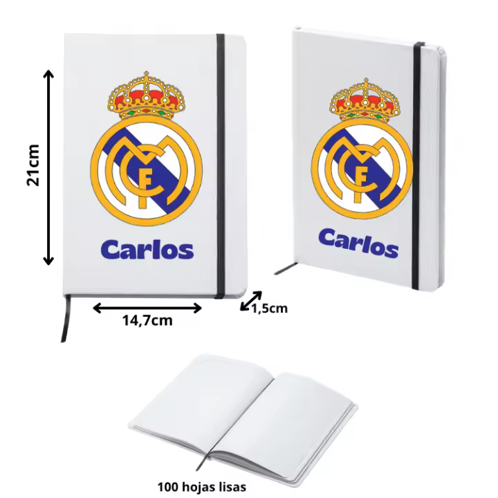 Botella termo + mochila poliéster - Diseño Real Madrid del 700ML de Capacidad (Dejar nombre en chat o notas) - 1