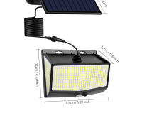 Lámpara Solar LED 468 LEDs Exterior Impermeable Con Sensor De Movimiento Iluminación De 3 Lados Para Garage Jardín Foco De Iluminación Solar - details 20