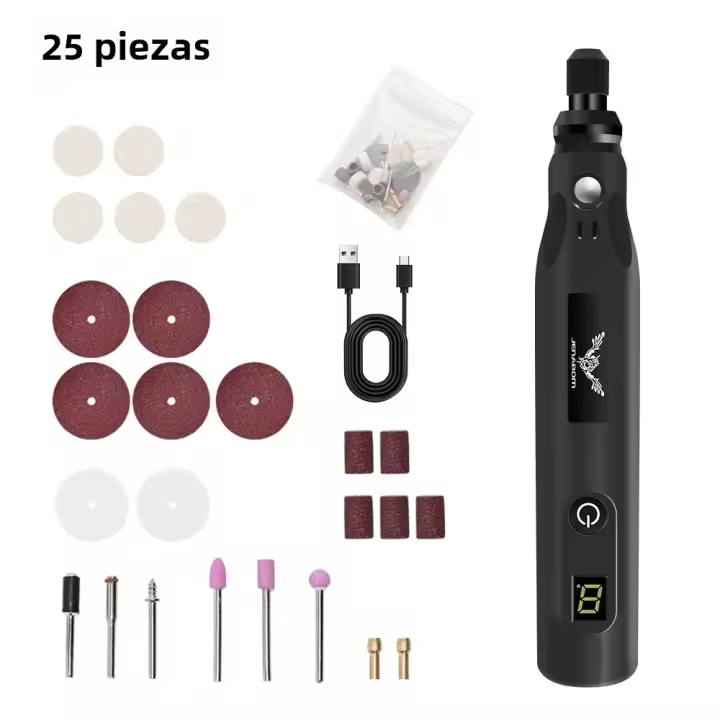 JENAJOM Taladro Inalámbrico USB Mini Para Joyería Y Metal Tratamiento De Pulido Y Grabado Herramientas Eléctricas Para DIY En El Hogar - 1