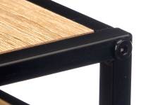 STARLEY-Set 2 mesas auxiliares madera,Mesa pequeña: 30x30x34cm + Mesa grande: 34 x 34 x 37 - details 3