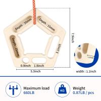 ProCircle Tablero De Escalada Para Fortalecimiento De Dedos Y Antebrazos Herramienta Portátil Para Músculos De Agarre Y Forearm Entrenador De Ejercicio - details 5