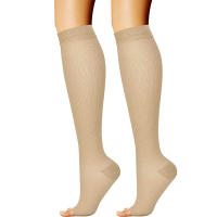 Calcetines De Compresión Al Tobillo Con Agujeros Para Respirabilidad Médicos Para Edema Diabetes Y Varices Calcetines De Alta Compresión Para Mujer - details 10