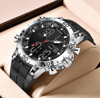 Reloj De Pulsera De Lujo Para Hombre FOXBOX Deportivo Dual Display Quartzo Impermeable Militar Con Caja Regalo Reloj Digital Electrónico - details 10