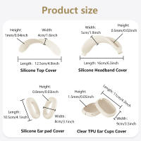 Cubierta Protectora De Silicona 4 En 1 Para AirPods Max 1/2 Funda De Auriculares Antichoque Y Anti-tacto Con Almohadilla De Oreja - details 5