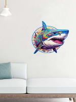 Puzzle 3D De Madera Shark Personalizado Juguete Educativo Para Niños Y Adultos Regalo Ideal Para Juego De Mesa - details 6