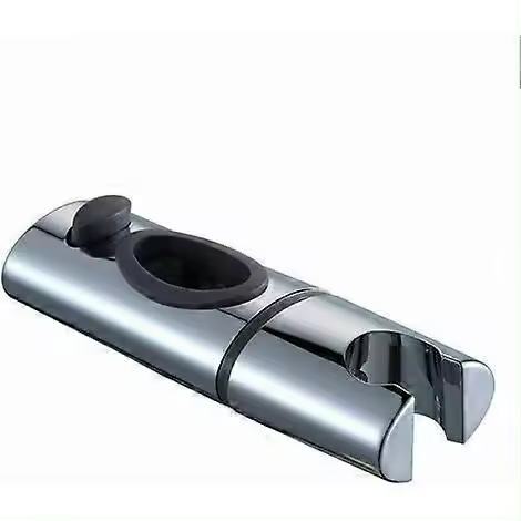 Soporte para cabezal de ducha de ABS cromado Abrazadera para barra de ducha Soporte de ducha de mano giratorio 360 para baños ovalados - 1