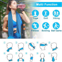 Paquete De 4 Toallas De Enfrío Respirables Ligeros Y Suaves Para Deporte Gimnasio Playa Camping Senderismo Y Viaje Toalla De Cara Y Cuello - details 1
