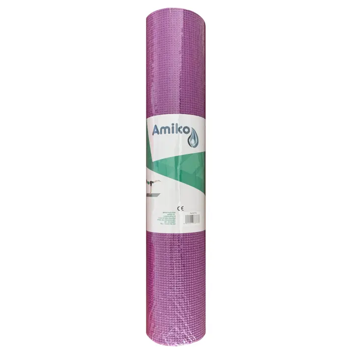 ESTERILLA DE YOGA AMIKO DE COLOR PURPURA Y MEDIDAS 1,73x61 CM. - 1