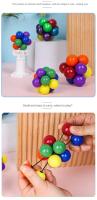 Bola De Colores Elástica Para Aliviar El Estrés Juguete Creativo Para Adultos Y Niños Bola De Succión Con Varias Esferas De Bebida Juguetes Para Morder Y Comprimir - details 6