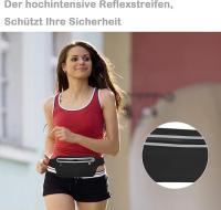 Riñonera Deportiva impermeable para correr, cinturón para teléfono móvil, Ligera, ajustable, Con Cremallera, para correr - details 3