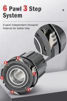 Hub De Bicicleta Nanlio X150 BOOST QR 141*10MM Para Montaña 6 Palos 150T 28/32 Agujeros 141x5MM HG MS XD 8 9 10 11 12 Velocidades - details 7