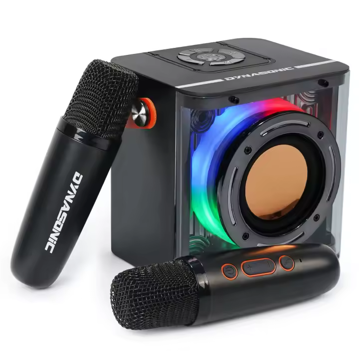DYNASONIC B52. Karaoke con Dos microfonos. Altavoz Bluetooth Karaoke para niños. Juguete electrónico Infantil. Regalos para niños de 3 a 15 años - 1