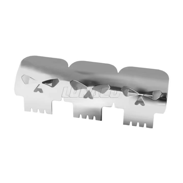 Cubierta De Escudo Para Escape De Motocicleta Universal Protector De Muffler Adecuado Para Harley Honda Yamaha Accesorios Moto Color Negro/Cromo - 1