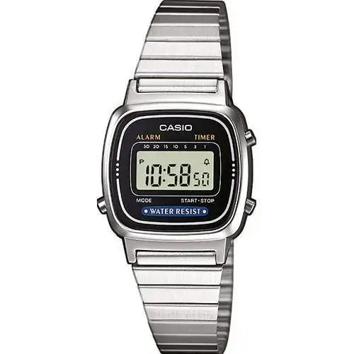 Reloj Casio Vintage LA670WEA-1EF Mini de Acero Inoxidable con Múltiples Funcionalidades - 1