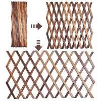 Expanding Wooden Garden Wood Pull Mesh Wall Fence Grille Garden Sub Garden Decoration Frame - details 4