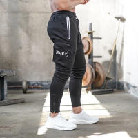 Nuevos Pantalones De Entrenamiento Para Hombre 2024 Primavera Y Otoño Color Sólido Deportivos Cómodos Para Exterior Y Fitness Con Bolsillos De Camuflaje - details 3