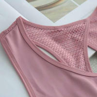 Camiseta Deportiva De Verano Para Mujer Secado Rápido Malla Sin Espalda Casual Versátil Para Yoga Fitness Running - details 8